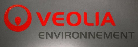 The logo of French utility group Veolia is pictured during the company's 2011 annual results in Paris March 1, 2012. REUTERS/Jacky Naegelen The logo of French utility group Veolia is pictured during the company's 2011 annual results in Paris March 1, 2012. REUTERS/Jacky Naegelen
