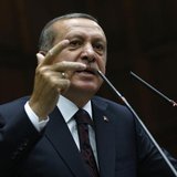 Turkey's Prime Minister Tayyip Erdogan addresses members of parliament from his ruling AK Party (AKP) during a meeting at the Turkish parlia Turkey's Prime Minister Tayyip Erdogan addresses members of parliament from his ruling AK Party (AKP) during a meeting at the Turkish parlia