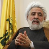 Lebanon's Hezbollah deputy Sheikh Naim Qassem speaks during an interview with Reuters at his office in Beirut's suburbs, February 28, 2012. Lebanon's Hezbollah deputy Sheikh Naim Qassem speaks during an interview with Reuters at his office in Beirut's suburbs, February 28, 2012.