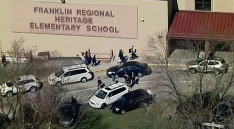 Outside of Franklin Regional High School in Murrysville, Pennsylvania, April 9, 2014
REUTERS/WPXI Outside of Franklin Regional High School in Murrysville, Pennsylvania, April 9, 2014
REUTERS/WPXI