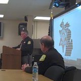 Kalamazoo County Sheriff Rick Fuller speaks at a Wednesday press conference regarding the death of Kalamazoo Doctor Teleka Patrick. Kalamazoo County Sheriff Rick Fuller speaks at a Wednesday press conference regarding the death of Kalamazoo Doctor Teleka Patrick.
