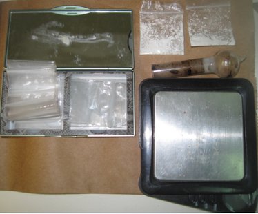 Scales and drugs found in home. (photo courtesy Van Buren County Sheriffs Dept) Scales and drugs found in home. (photo courtesy Van Buren County Sheriffs Dept)