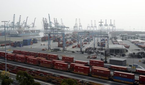 Containers are pictured at the ITS terminal at the Port of Long Beach, California December 4, 2012. REUTERS/Mario Anzuoni Containers are pictured at the ITS terminal at the Port of Long Beach, California December 4, 2012. REUTERS/Mario Anzuoni