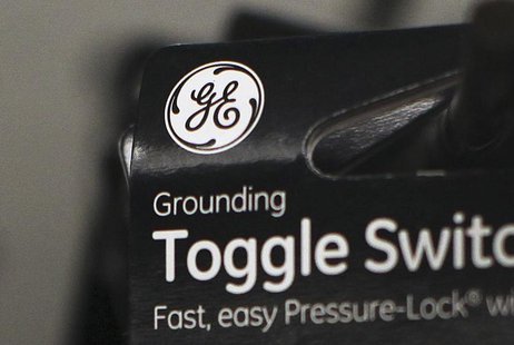 A General Electric Company (GE) logo is seen on a toggle switch package in New York January 18, 2012. REUTERS/Shannon Stapleton A General Electric Company (GE) logo is seen on a toggle switch package in New York January 18, 2012. REUTERS/Shannon Stapleton
