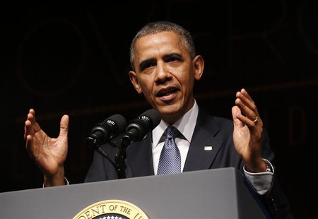 U.S. President Barack Obama speaks at a Civil Rights Summit to commemorate the 50th anniversary of the signing of the Civil Rights Act at th U.S. President Barack Obama speaks at a Civil Rights Summit to commemorate the 50th anniversary of the signing of the Civil Rights Act at th