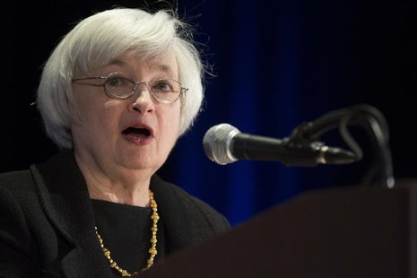 United States Federal Reserve Chair Janet Yellen speaks at the 2014 National Interagency Community Reinvestment Conference in Chicago, March United States Federal Reserve Chair Janet Yellen speaks at the 2014 National Interagency Community Reinvestment Conference in Chicago, March