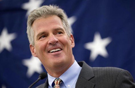Former U.S. Republican Senator Scott Brown, appears at the Northeast Republican Leadership Conference in Nashua, New Hampshire March 14, 201 Former U.S. Republican Senator Scott Brown, appears at the Northeast Republican Leadership Conference in Nashua, New Hampshire March 14, 201