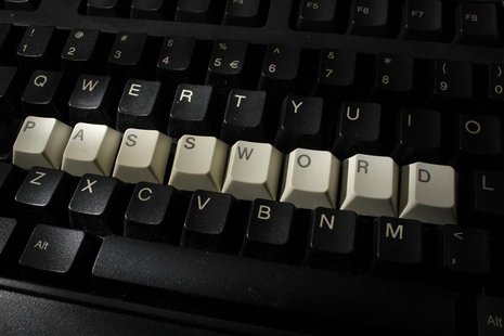 File illustration picture of computer keyboard with letters stacked forming the word 'password' taken in Warsaw, December 12, 2013. REUTERS/ File illustration picture of computer keyboard with letters stacked forming the word 'password' taken in Warsaw, December 12, 2013. REUTERS/