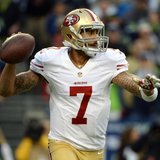 Jan 19, 2014; Seattle, WA, USA; San Francisco 49ers quarterback Colin Kaepernick (7) drops back to pass against the Seattle Seahawks during Jan 19, 2014; Seattle, WA, USA; San Francisco 49ers quarterback Colin Kaepernick (7) drops back to pass against the Seattle Seahawks during