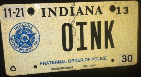 "OINK" plate from Vawters Facebook page "OINK" plate from Vawters Facebook page