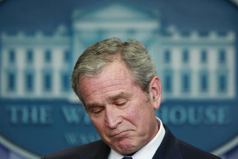 U.S. President George W. Bush is pictured during his final news conference in the Brady press briefing room at the White House in Washington U.S. President George W. Bush is pictured during his final news conference in the Brady press briefing room at the White House in Washington