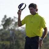 U.S. golfer Bubba Watson tips his hat after finishing the first round of the 2014 Masters golf tournament at the Augusta National Golf Club U.S. golfer Bubba Watson tips his hat after finishing the first round of the 2014 Masters golf tournament at the Augusta National Golf Club