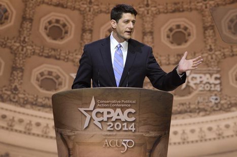 U.S. Rep. Paul Ryan (R-WI) makes remarks to the Conservative Political Action Conference (CPAC) in Oxon Hill, Maryland, March 6, 2014. REUTE U.S. Rep. Paul Ryan (R-WI) makes remarks to the Conservative Political Action Conference (CPAC) in Oxon Hill, Maryland, March 6, 2014. REUTE