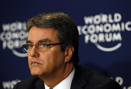 World Trade Organization (WTO) Director-General Roberto Azevedo attends a session at the World Economic Forum (WEF) in Davos January 25, 201 World Trade Organization (WTO) Director-General Roberto Azevedo attends a session at the World Economic Forum (WEF) in Davos January 25, 201