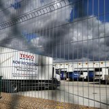 A lorry with job advertisements on its side is seen parked at Tesco's new distribution centre in Dagenham, east London August 12, 2013. REUT A lorry with job advertisements on its side is seen parked at Tesco's new distribution centre in Dagenham, east London August 12, 2013. REUT