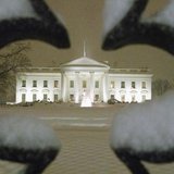 A view of the White House as snow begins to fall in Washington, February 9, 2010. REUTERS/Larry Downing. A view of the White House as snow begins to fall in Washington, February 9, 2010. REUTERS/Larry Downing.