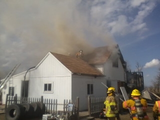 Fire near Barnesville (Gary Rogers) Fire near Barnesville (Gary Rogers)