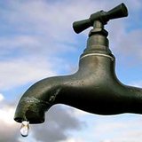 A water faucet. A water faucet.