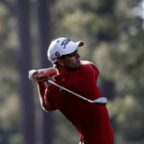 Australia's Adam Scott hits a shot on the 14th hole during the second round of the Masters golf tournament at the Augusta National Golf Club Australia's Adam Scott hits a shot on the 14th hole during the second round of the Masters golf tournament at the Augusta National Golf Club