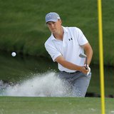 U.S. golfer Jordan Spieth hits from the sand on the 16th hole during the second round of the Masters golf tournament at the Augusta National U.S. golfer Jordan Spieth hits from the sand on the 16th hole during the second round of the Masters golf tournament at the Augusta National