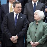 President of the European Central Bank Mario Draghi and U.S. Federal Reserve chair Janet Yellen speak before the G20 finance ministers and c President of the European Central Bank Mario Draghi and U.S. Federal Reserve chair Janet Yellen speak before the G20 finance ministers and c