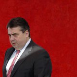 Leader of Germany's Social Democratic Party (SPD) Sigmar Gabriel arrives for a party board meeting in Berlin February 17, 2014. REUTERS/Tobi Leader of Germany's Social Democratic Party (SPD) Sigmar Gabriel arrives for a party board meeting in Berlin February 17, 2014. REUTERS/Tobi