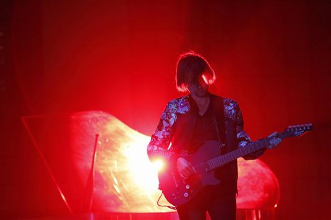 Lead vocalist Matthew Bellamy of Muse performs at the Coachella Valley Music and Arts Festival in Indio, California April 12, 2014. Picture Lead vocalist Matthew Bellamy of Muse performs at the Coachella Valley Music and Arts Festival in Indio, California April 12, 2014. Picture