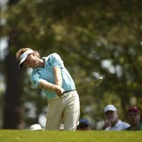 Former Master champion Bernhard Langer of Germany hits his tee shot on the fourth hole during the third round of the Masters golf tournament Former Master champion Bernhard Langer of Germany hits his tee shot on the fourth hole during the third round of the Masters golf tournament