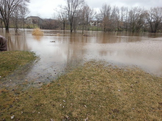 Backyard by the river in Howards Grove