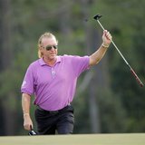 Spain's Miguel Angel Jimenez walks to the 18th green during the final round of the Masters golf tournament at the Augusta National Golf Club Spain's Miguel Angel Jimenez walks to the 18th green during the final round of the Masters golf tournament at the Augusta National Golf Club