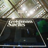 A Goldman Sachs sign is seen above the floor of the New York Stock Exchange shortly after the opening bell in the Manhattan borough of New Y A Goldman Sachs sign is seen above the floor of the New York Stock Exchange shortly after the opening bell in the Manhattan borough of New Y