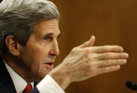 U.S. Secretary of State John Kerry testifies at the Senate Foreign Relations Committee while on Capitol Hill in Washington, April 8, 2014. R U.S. Secretary of State John Kerry testifies at the Senate Foreign Relations Committee while on Capitol Hill in Washington, April 8, 2014. R