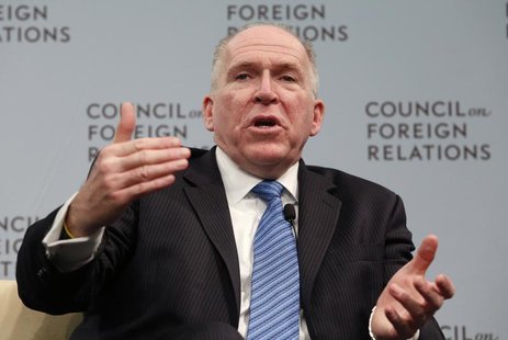 Central Intelligence Agency Director John Brennan speaks at a Council on Foreign Relations forum on the "challenges and opportunities for th Central Intelligence Agency Director John Brennan speaks at a Council on Foreign Relations forum on the "challenges and opportunities for th