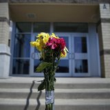 Flowers are seen outside the Franklin Regional High School in Murrysville, Pennsylvania April 10, 2014. REUTERS/Shannon Stapleton Flowers are seen outside the Franklin Regional High School in Murrysville, Pennsylvania April 10, 2014. REUTERS/Shannon Stapleton