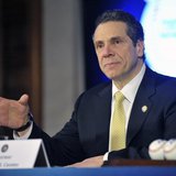 New York Governor Andrew Cuomo talks with reporters before signing the 2014-15 state budget at the State Capitol in Albany, New York, April New York Governor Andrew Cuomo talks with reporters before signing the 2014-15 state budget at the State Capitol in Albany, New York, April
