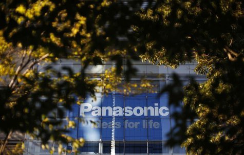 The logo of Panasonic Corp is seen behind trees outside its showroom in Tokyo November 14, 2012. REUTERS/Toru Hanai The logo of Panasonic Corp is seen behind trees outside its showroom in Tokyo November 14, 2012. REUTERS/Toru Hanai