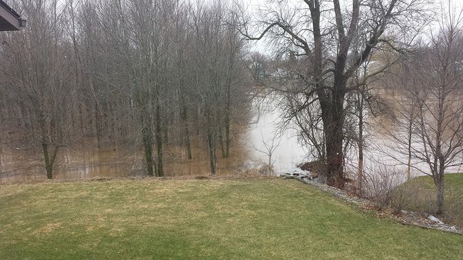 Backyard in Howards Grove by the river.