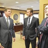 Florida's Senate President-designate Andy Gardiner, Republican of Orlando, talks with former England soccer player David Beckham (C) and Mar Florida's Senate President-designate Andy Gardiner, Republican of Orlando, talks with former England soccer player David Beckham (C) and Mar