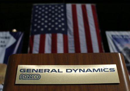 A speakers' podium is seen at the General Dynamics NASSCO ship building complex in San Diego, California January 9, 2014. REUTERS/Mike Blake A speakers' podium is seen at the General Dynamics NASSCO ship building complex in San Diego, California January 9, 2014. REUTERS/Mike Blake