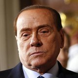Leader of Forza Italia party Silvio Berlusconi arrives to talk to reporters at the end of the consultations with Italian President Giorgio N Leader of Forza Italia party Silvio Berlusconi arrives to talk to reporters at the end of the consultations with Italian President Giorgio N
