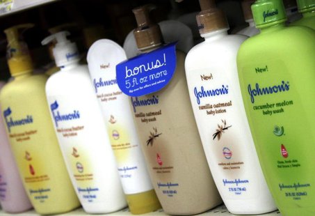 Products made by Johnson & Johnson for sale on a store shelf in Westminster, Colorado April 14, 2009. REUTERS/Rick Wilking Products made by Johnson & Johnson for sale on a store shelf in Westminster, Colorado April 14, 2009. REUTERS/Rick Wilking