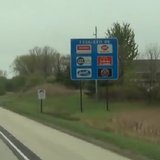 A blue freeway sign on a Wisconsin highway. (Photo from: YouTube) A blue freeway sign on a Wisconsin highway. (Photo from: YouTube)