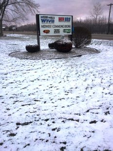 Snow outside the WTVB studios on April 15, 2014 Snow outside the WTVB studios on April 15, 2014
