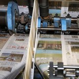 The first copies of the inaugural Los Angeles Register newspaper run off the presses in Santa Ana, California April 16, 2014. REUTERS/Lucy N The first copies of the inaugural Los Angeles Register newspaper run off the presses in Santa Ana, California April 16, 2014. REUTERS/Lucy N