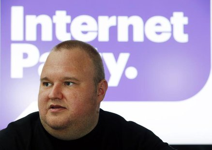Kim Dotcom talks exclusively to Reuters during his Internet Party pool party at the Dotcom mansion in Coatesville, Auckland April 13, 2014. Kim Dotcom talks exclusively to Reuters during his Internet Party pool party at the Dotcom mansion in Coatesville, Auckland April 13, 2014.