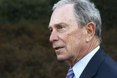 Former New York City Mayor Michael Bloomberg talks to reporters after meeting with U.S. President Barack Obama and business and civic leader Former New York City Mayor Michael Bloomberg talks to reporters after meeting with U.S. President Barack Obama and business and civic leader