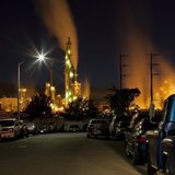 The ConocoPhillips oil refinery lights up a neighborhood in San Pedro, California March 24, 2012. Picture taken March 24, 2012. REUTERS/Bret The ConocoPhillips oil refinery lights up a neighborhood in San Pedro, California March 24, 2012. Picture taken March 24, 2012. REUTERS/Bret