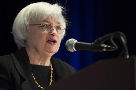 United States Federal Reserve Chair Janet Yellen speaks at the 2014 National Interagency Community Reinvestment Conference in Chicago, March United States Federal Reserve Chair Janet Yellen speaks at the 2014 National Interagency Community Reinvestment Conference in Chicago, March