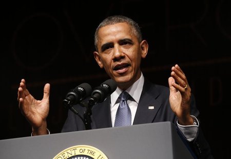 U.S. President Barack Obama speaks at a Civil Rights Summit to commemorate the 50th anniversary of the signing of the Civil Rights Act at th U.S. President Barack Obama speaks at a Civil Rights Summit to commemorate the 50th anniversary of the signing of the Civil Rights Act at th