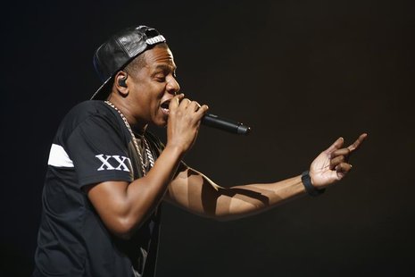 American rapper Jay-Z performs at Bercy stadium in Paris, October 17, 2013. REUTERS/Benoit Tessier American rapper Jay-Z performs at Bercy stadium in Paris, October 17, 2013. REUTERS/Benoit Tessier